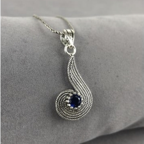 925 Sterling Silver Turkish Filigree Solo Necklace for Women, NEW,HandmadeGift - Picture 5 of 6